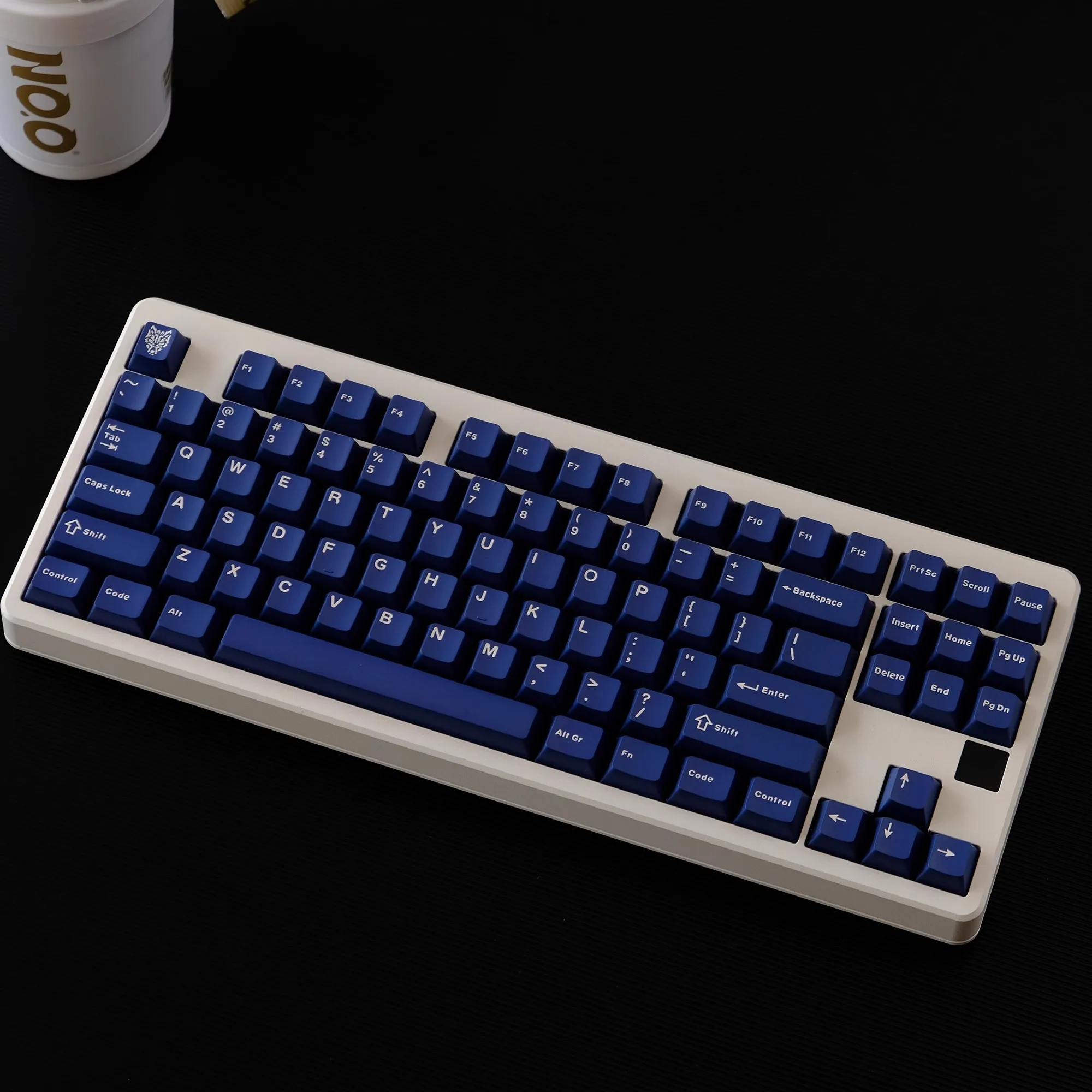 114 Keys/set Aifei Mixed Light Blue Keycaps ABS Double Shot Key Caps Cherry Profile Keycap For MX Switch Keyboard Split Spacebar