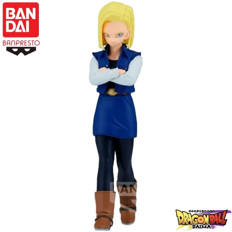 متوفر في المخزون بانداي الأصلي بانبريستو لعبة دراغون بول الصلبة حافة يعمل المجلد 24 أندرويد 18 عمل نموذج لجسم دمية العلامة التجارية الجديدة محاصر #5