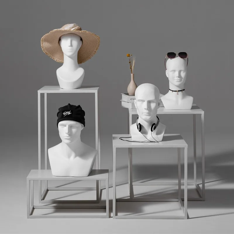 Head model lady model  wig hat silk scarf mask display fake  mold prop head model fake head mold