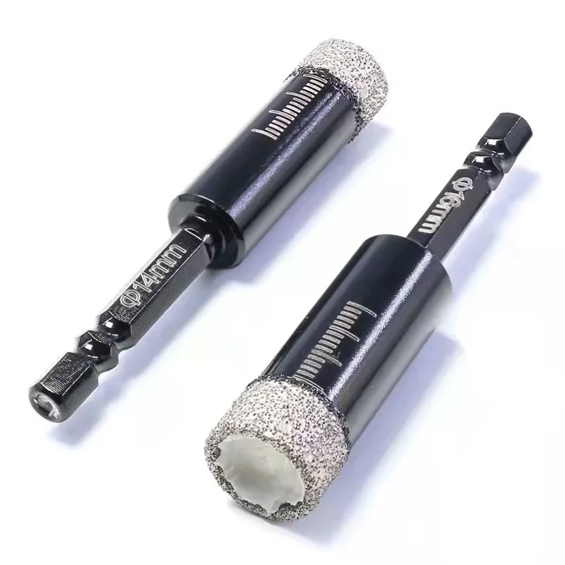 Dry Diamond Drill Bit Set with Hex Shank 6-14mm Diamond Tile Drill Bit for Porcelain Ceramic Granite Marble