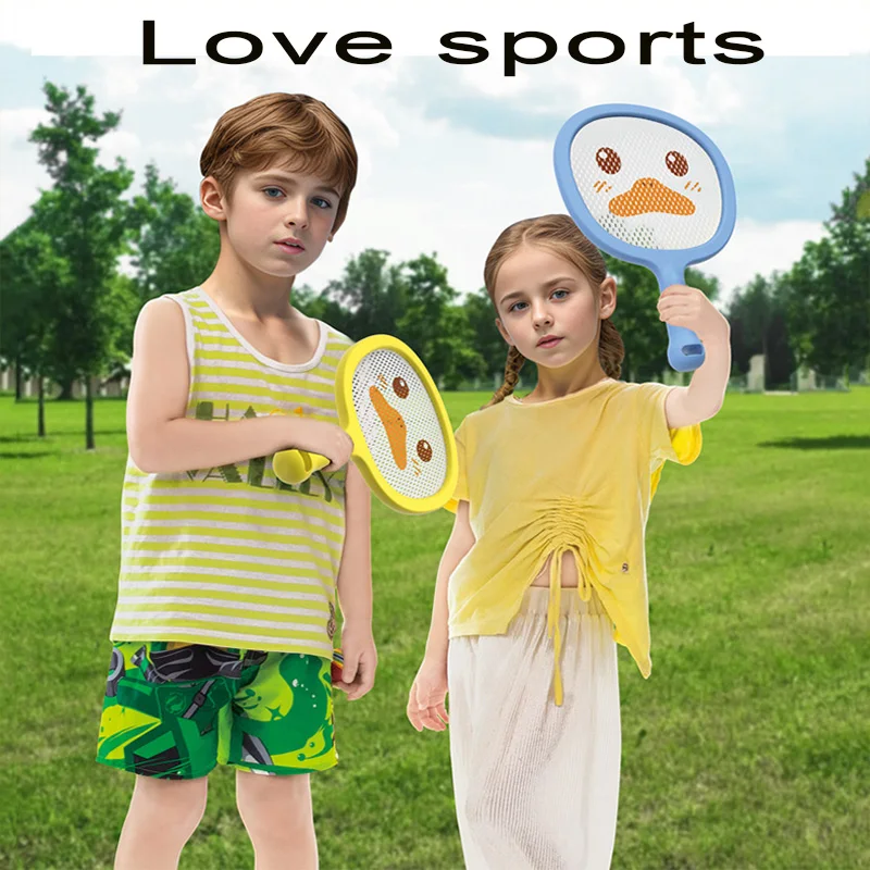Kennismaking Met Buitensportspeelgoed Voor Kinderen Tennisracket Badminton Racket Gloeiende Bal Meerdere Gameplay-Methoden Racket