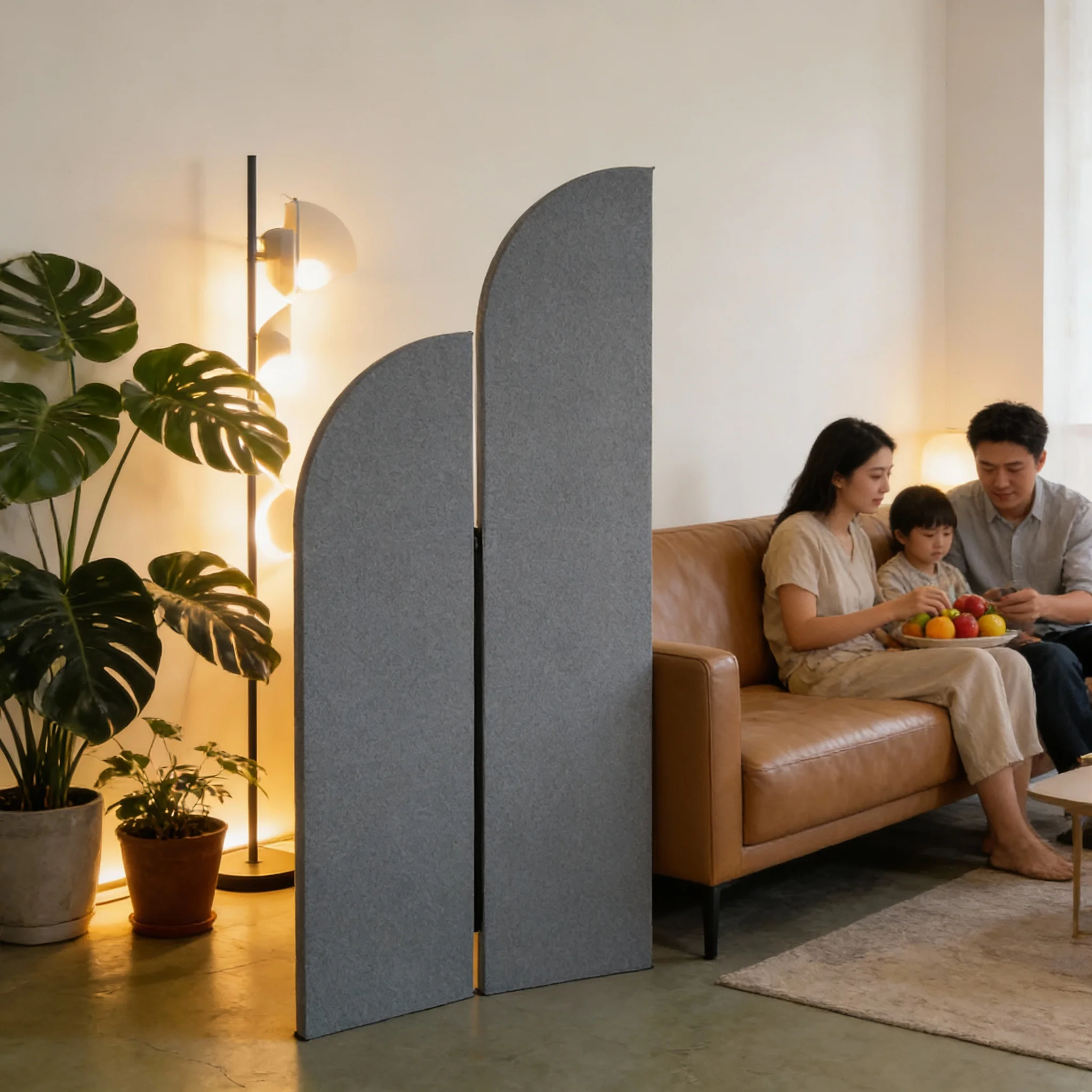 Movable Sound-absorbing Office Partitions Modern Eco-Friendly Fireproof Made 100% Polyester Fiber For Home Commercial Use