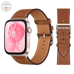 Leather Band For Huawei Watch Fit 3 Strap Smart watch Replacement Sport Wristband retro Bracelet Huawei Fit 2 fit3/2 Accessories