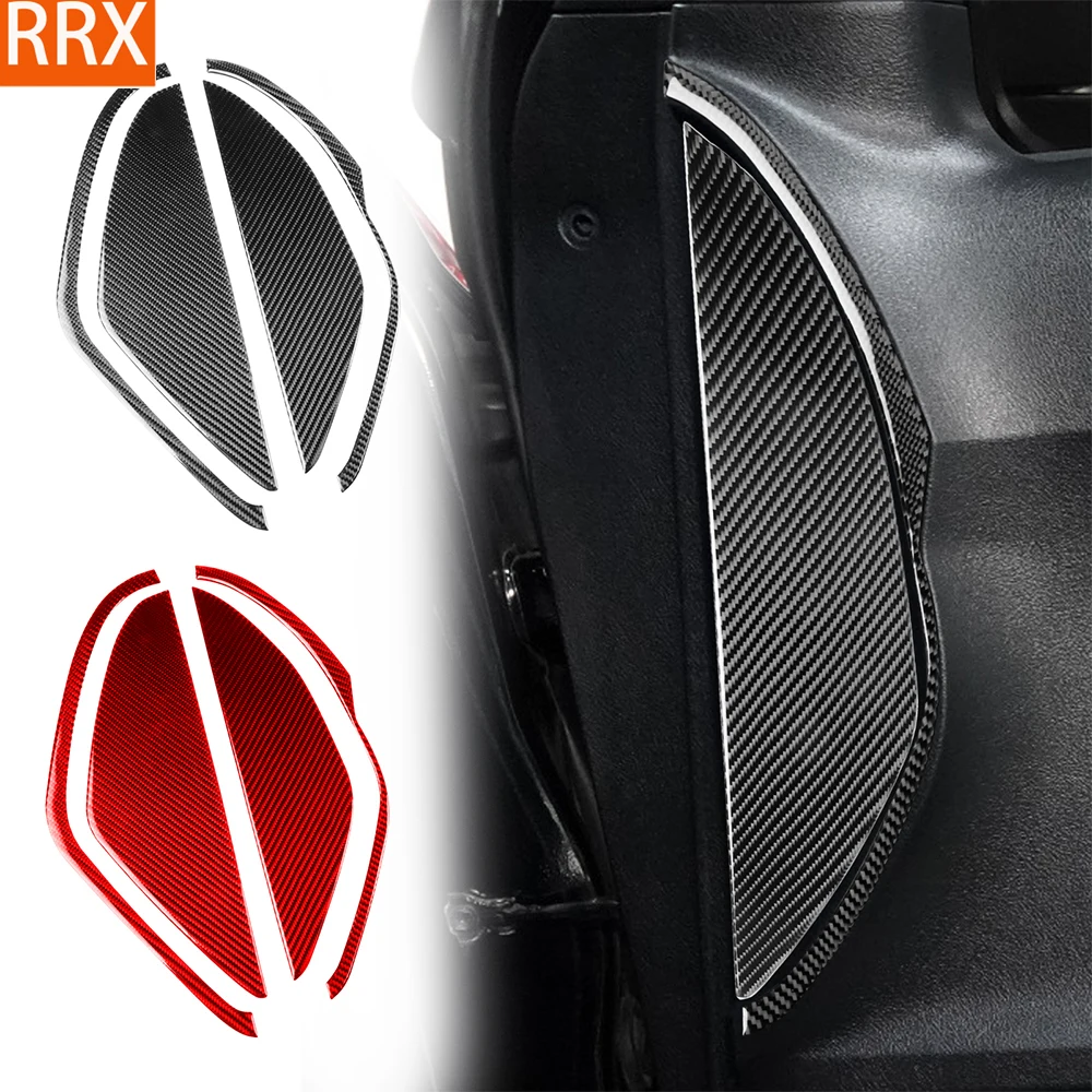 For Toyota Tundra Sequoia 2007-2013 Real Carbon Fiber Sticker Door crash cushion panel Car Accessories Interior decorative