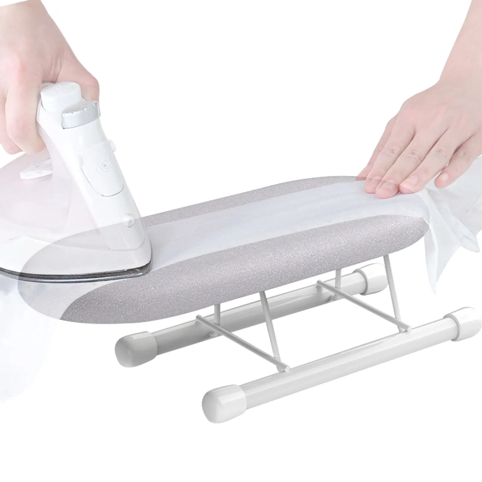 Tabletop Ironing Board Table Top Iron Board with Removable Washable Cloth Cover for Ironing Necklines Collars