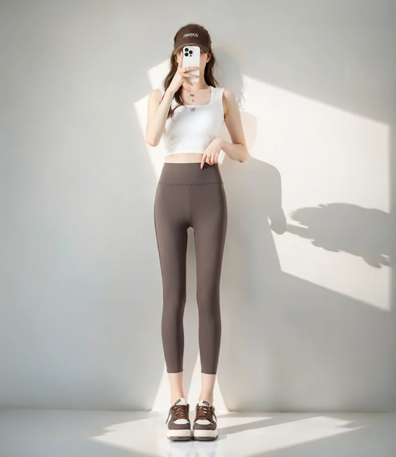 طماق النساء رفع نحيل Leggins الركض سريعة الجافة مايكرو القرن تنفس الموضوع Pantalones الربيع لامعة السيدات بسيطة