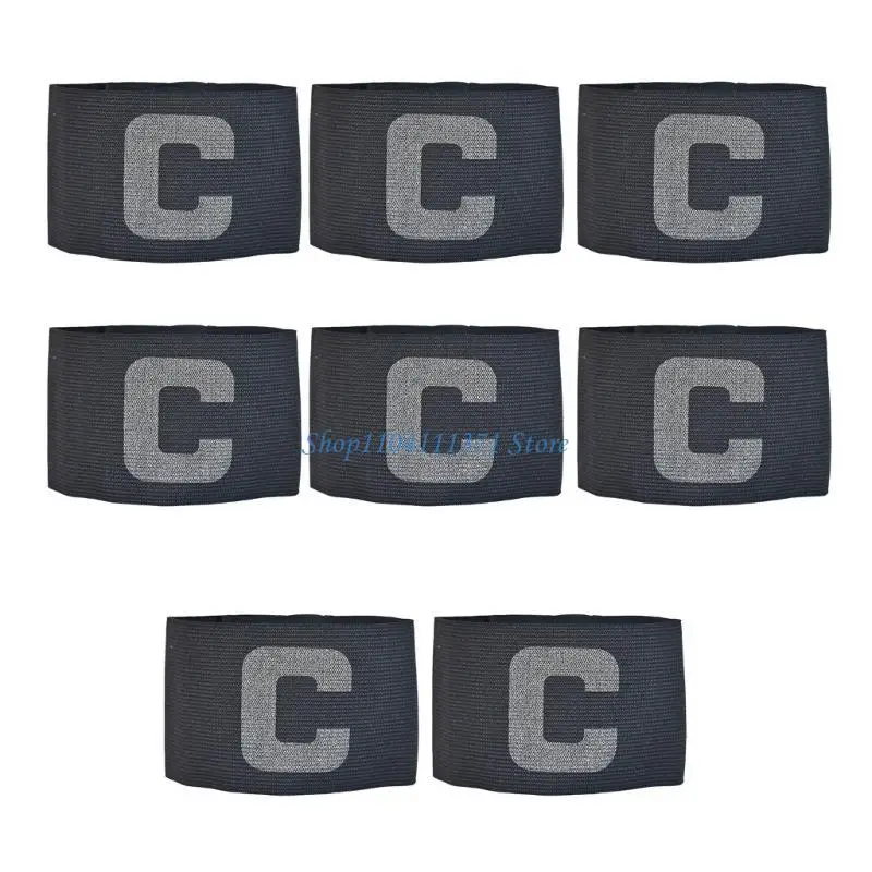 

P9FC 8Pcs Soccer Football Captain Armbands Adjustable Outdoor Sports Captain Arm Bands Game Leader Armband for Many Sports