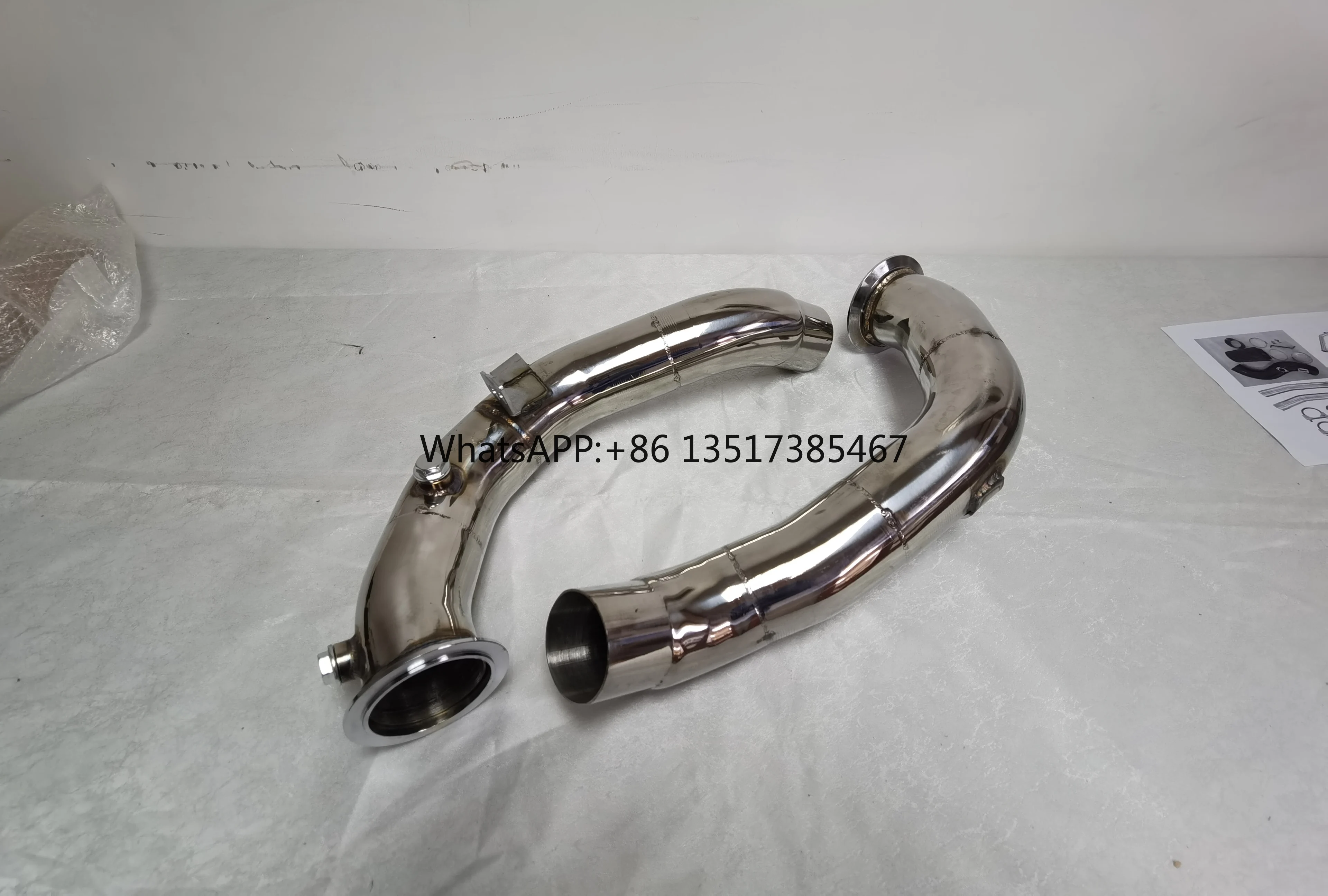Per BMW M5 e M6 F10 F12 F13 M5 M6 Downpipes Catless Decat 3.15"