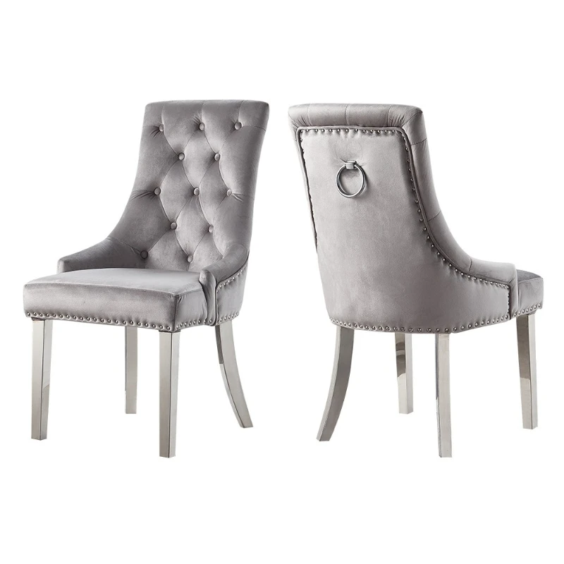 

European restaurant chair stainless steel Foshan furniture