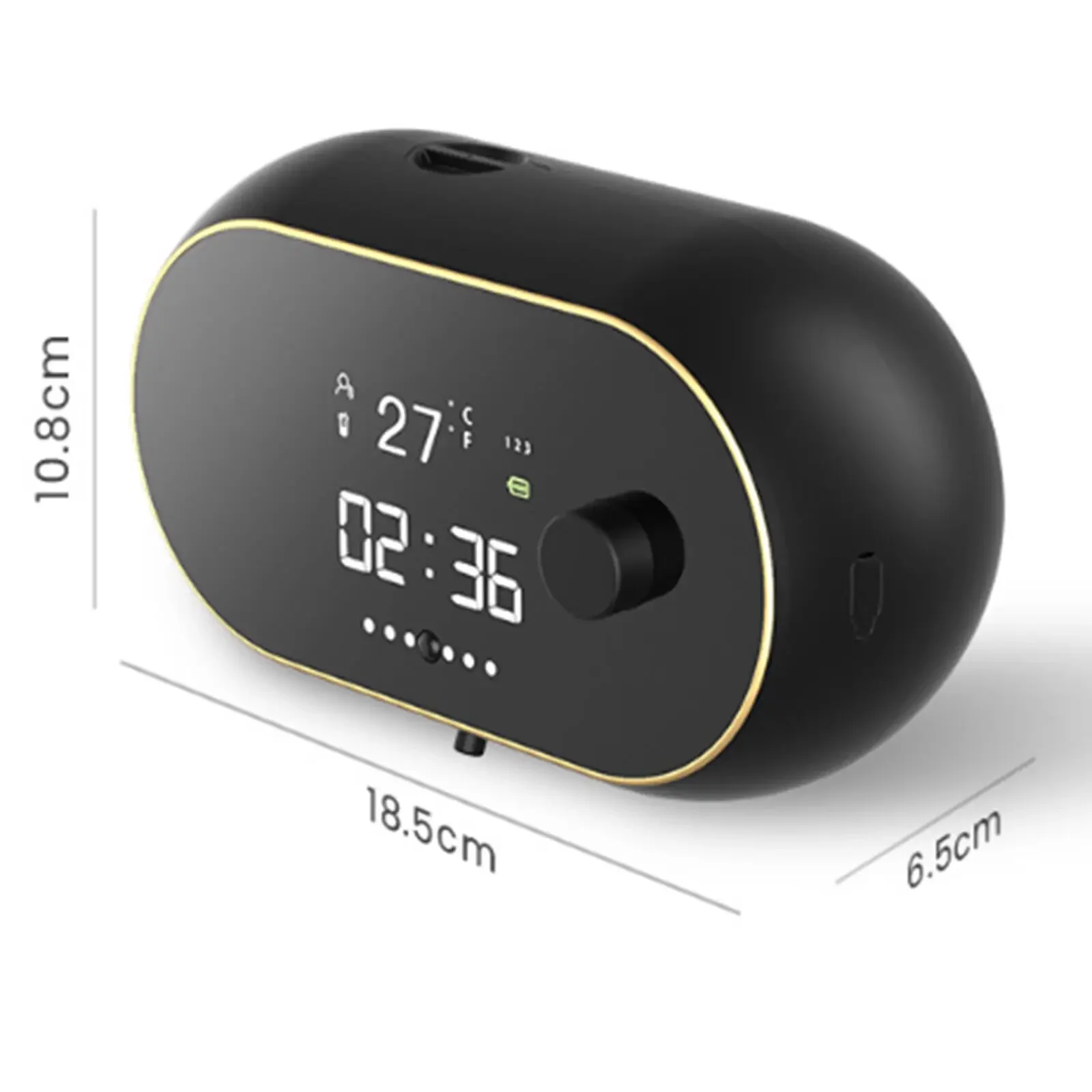 壁掛けフォームマシン 液体ディスペンス 自動ソープディスペンサー USB充電 LED温度表示 電気赤外線センサー