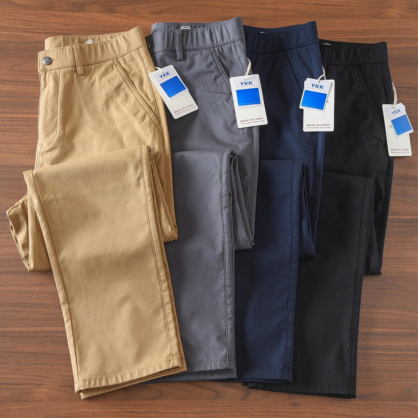 

2277 # Весенне-осенние новые повседневные брюки в американском стиле в стиле ретро, мужские простые хлопковые брюки 97% промытые микроэластичные толстые прямые брюки