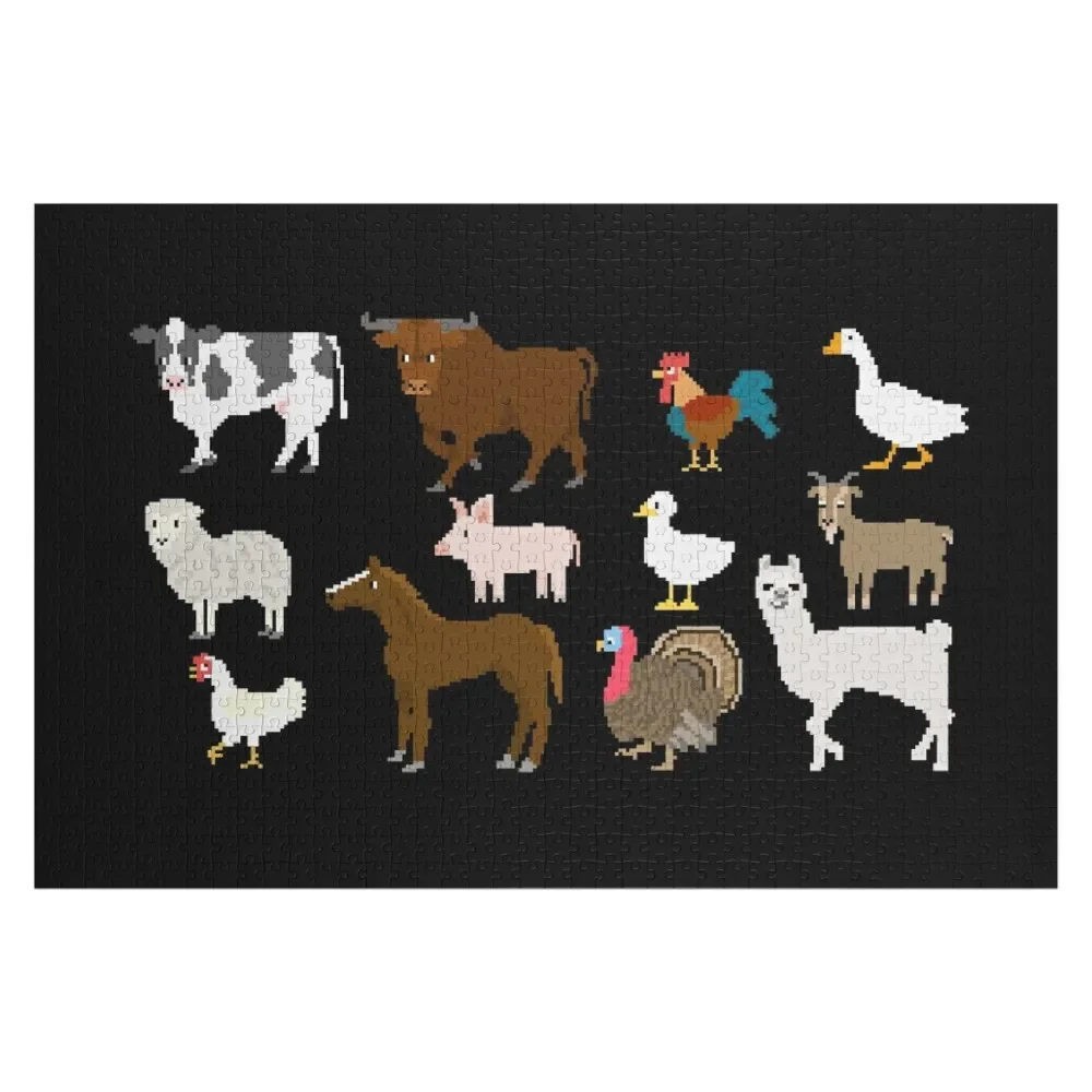 Farm Animals - The Kids' Picture Show Jigsaw Puzzle Game Children Wooden Compositions For Children Personalised Puzzle