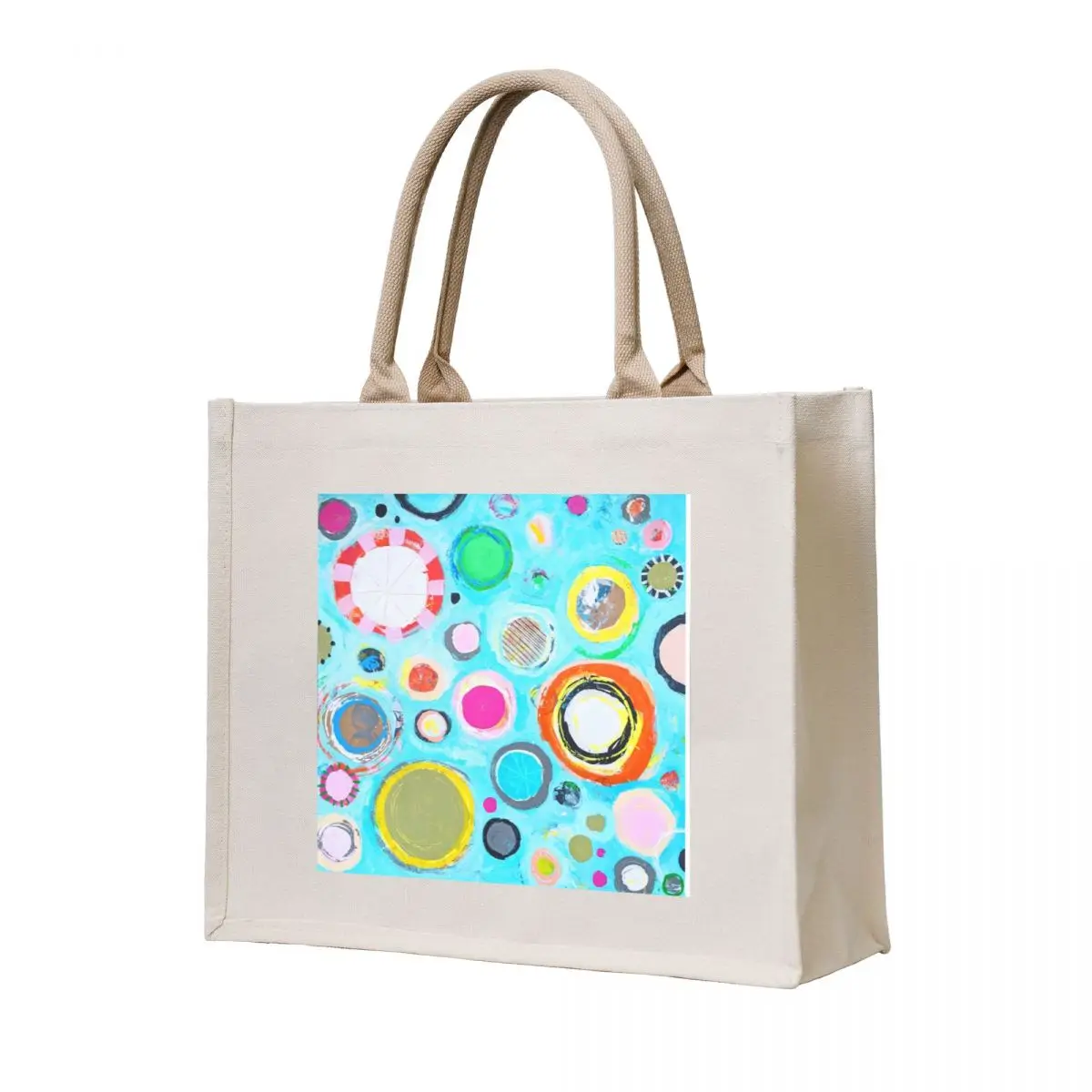 

Turquoise Dots Tote Bag Woman shopper bag Women's bags tote bag university
