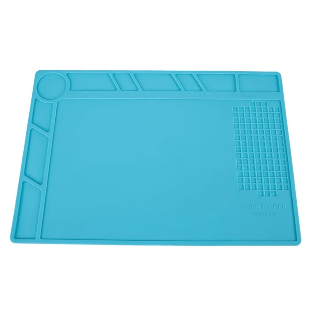 Non-Slip Silicone Soldering Station Anti-Static Heat Resistant Electronic Repair Mat Corrosion-Resistant Soft Texture Rubber