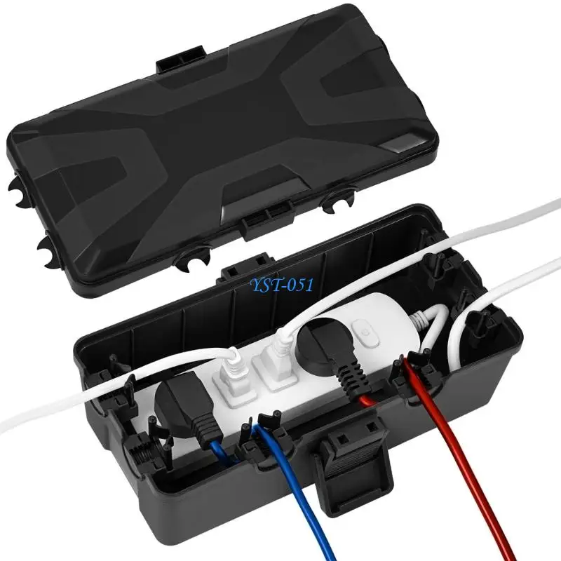 

E15A Durability Outdoor Power Enclosure Junction Box with 6 Cable Port IP68 for Harsh Weather Installations