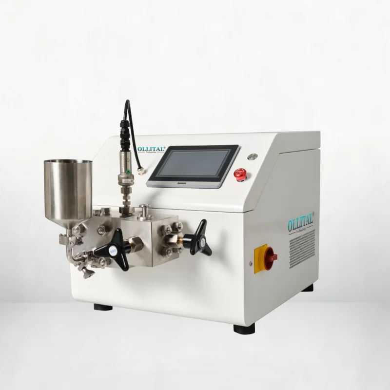 Experimental High-pressure Homogenizer For Sauce Preparation Touchscreen PLC Control CE Certified High-pressure Homogenizer.