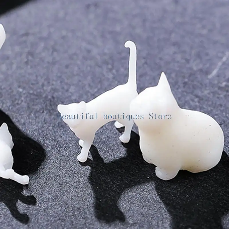 U4LF 3D Three-dimensional Sitting for Cat Model Mini for Cat Crystal Epoxy Ab Glue Resin Diy Material Manual Filling