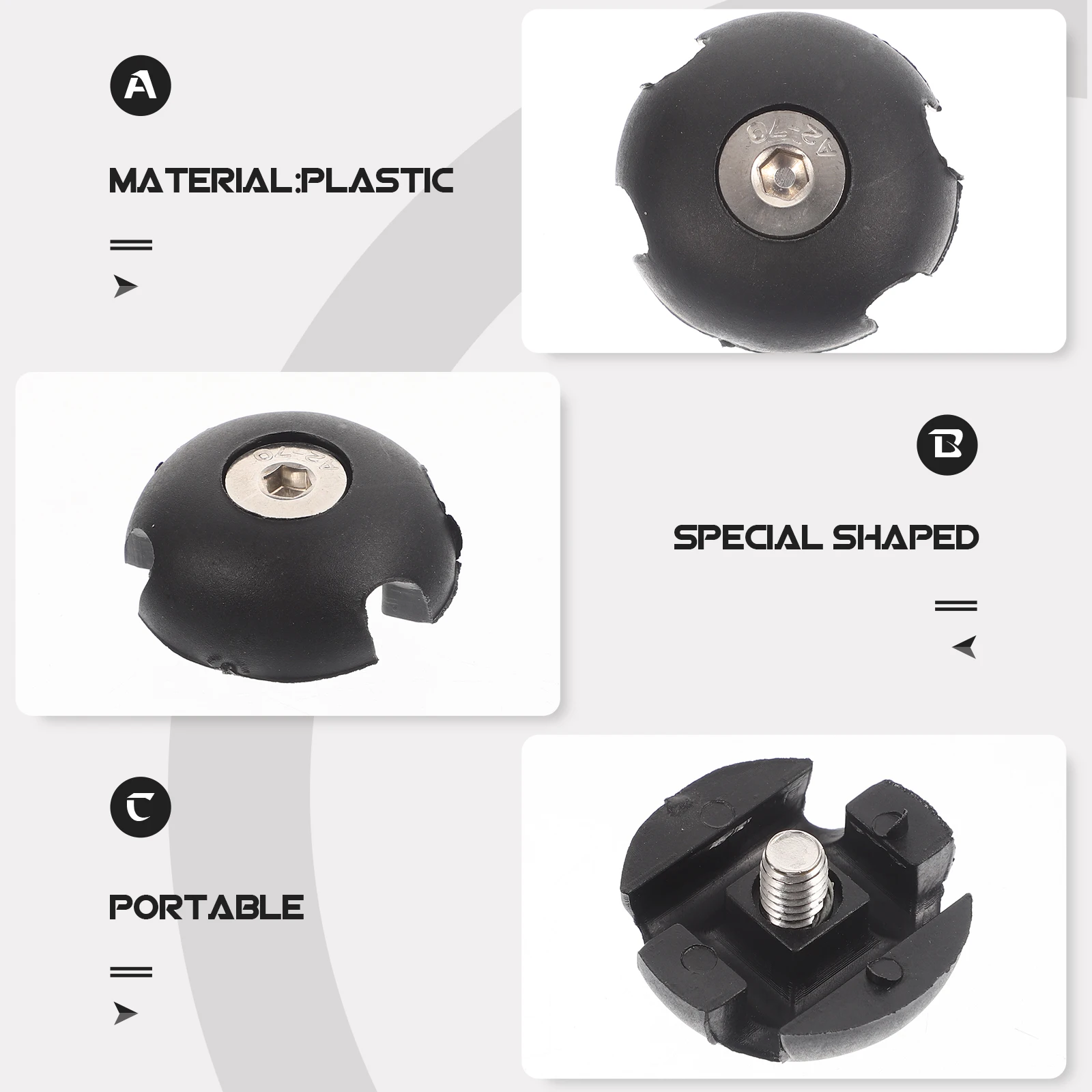 

10pcs Bungee Cord Buckles Boat Cord Fittings Kayak Cords Fixing Buckle Canoe Rope Fixators Boat Ring Fittings Durable Plastic