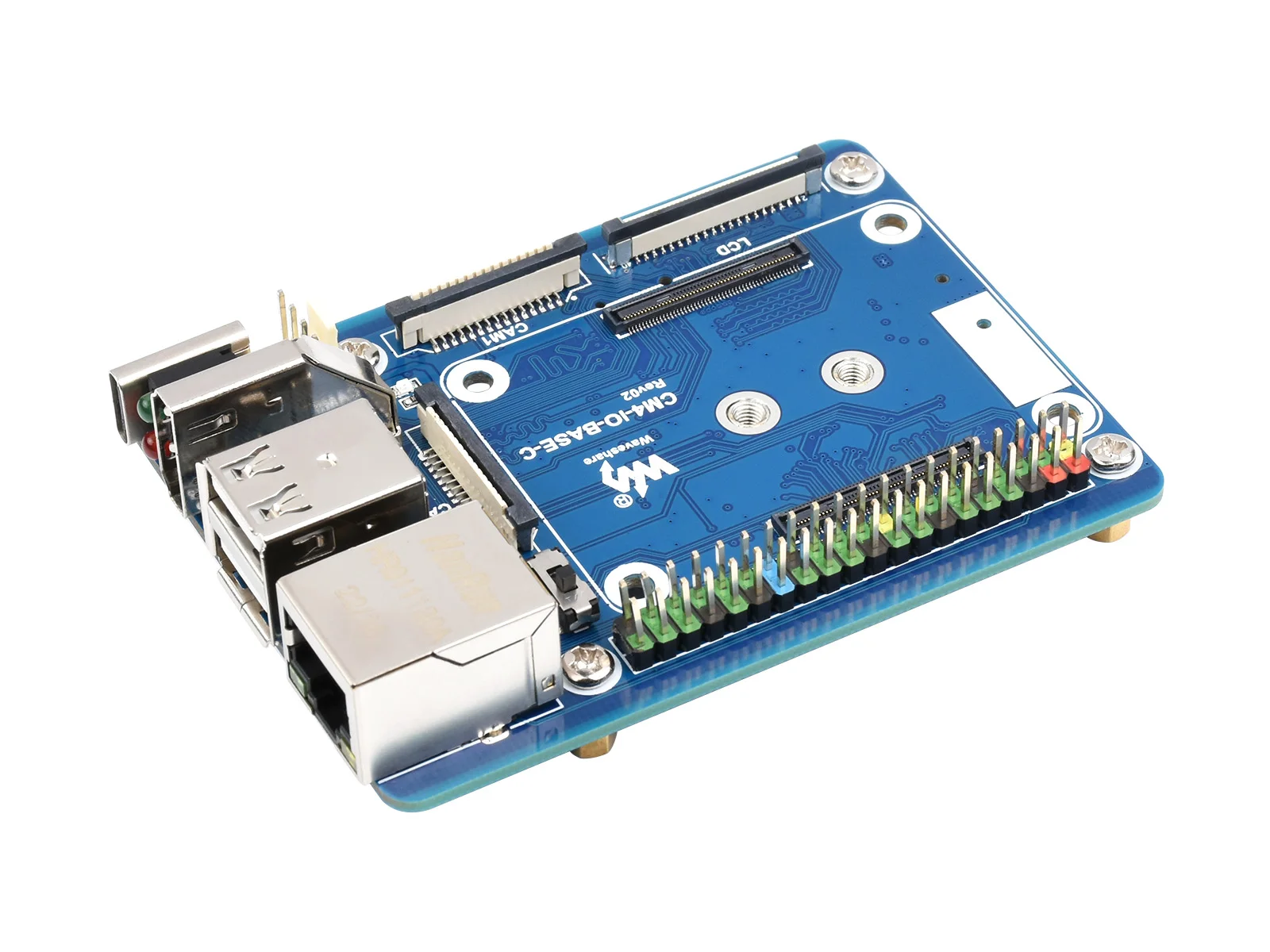 CM4-IO-BASE-C,Mini Base Board (C) Designed for Raspberry Pi Compute Module 4,Only Mini Base Board