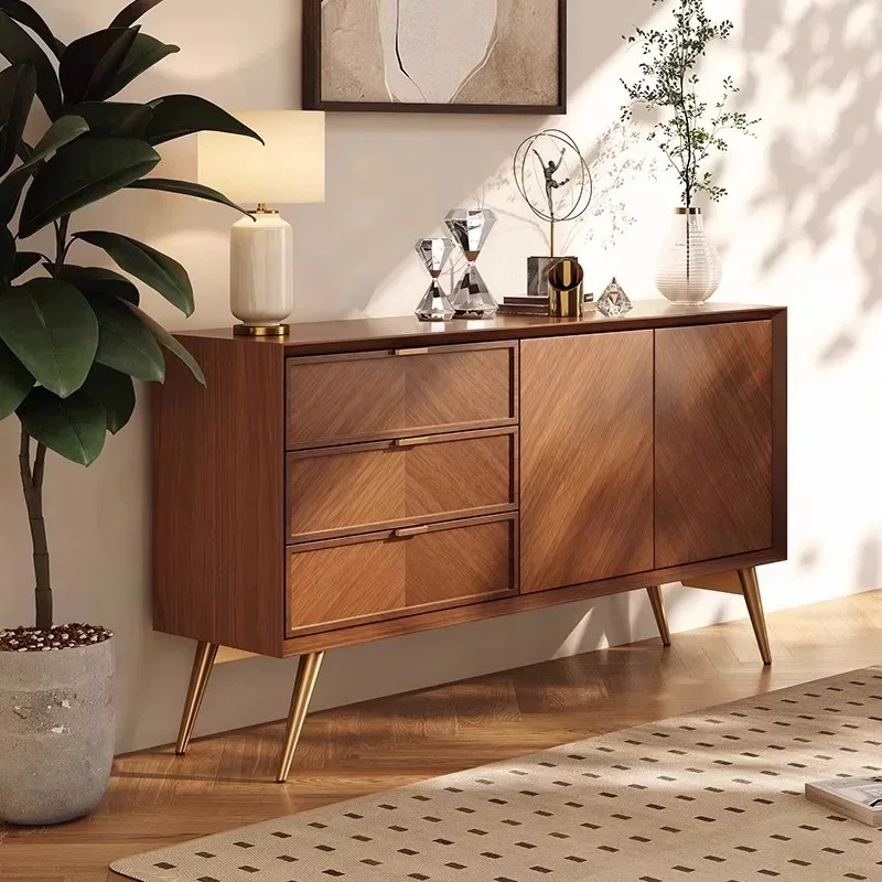 log storage against the wall, household living room, small apartment fish bone pattern storage cabinet, entrance cabinet