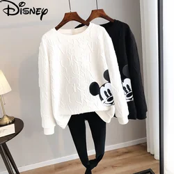 Disney Hot Sale 2023 New Arrival Anime Fashion Mickey Mouse Print Loose Sweatshirts Spring Autumn Cartoon Pullover Top Clothings