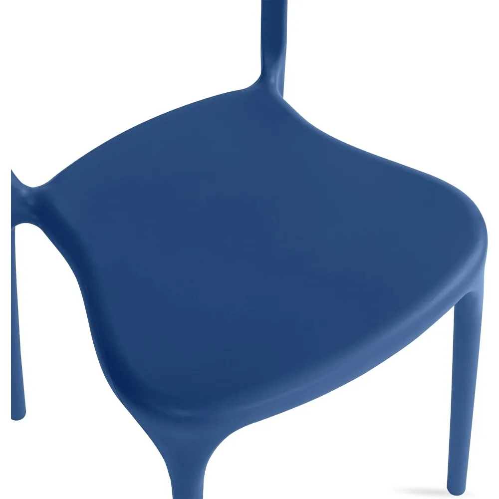 Nowoczesny zestaw krzeseł do jadalni z możliwością układania w stosy, bez montażu, krzesło z tworzywa sztucznego, krzesło ogrodowe, odpowiednie do kawiarni i restauracji wewnętrznych i zewnętrznych