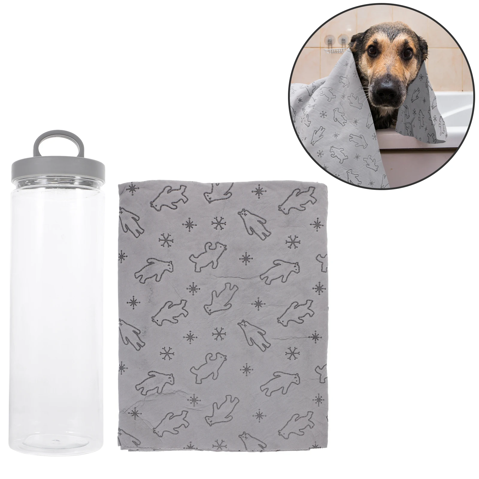 

1pcs For Dogs Super Absorbent Quick Dry Bath Warm Puppy Kitten Hair Drying Supplies Cartoon Design Pet Shower Towel Pet Water