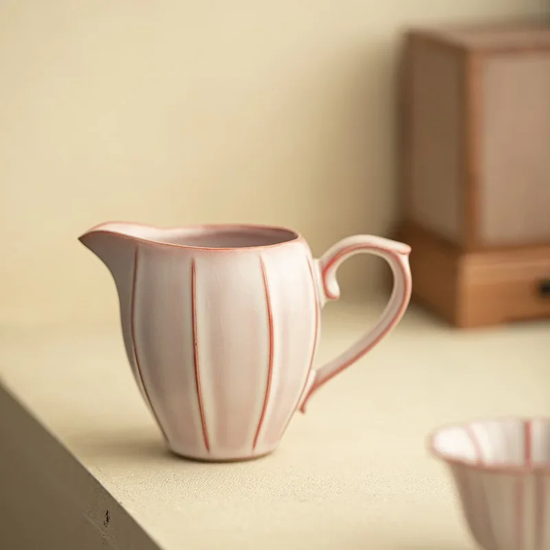 Jingdezhen Imitation Song Ru Kiln Fendai Lard Frozen Fair Cup Tea Sea Male Cup Tea Dispenser Exquisite Ceramic TeaSet Accessorie