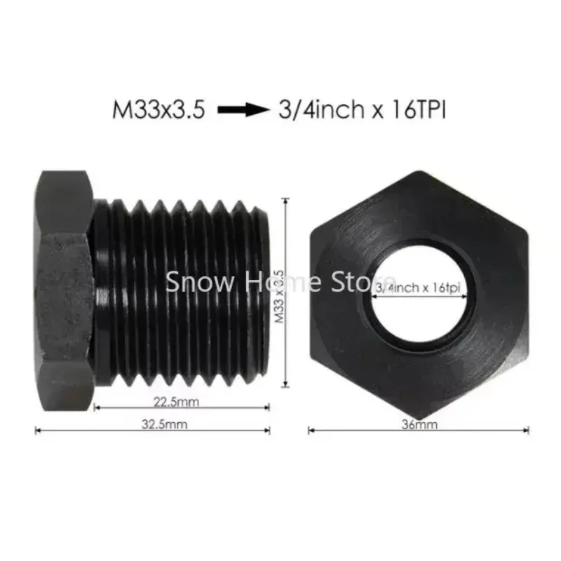 1" X 8TPI M33 X3.5mm M18 -2.5mm Chuck Insert Wood Turning Woodworking Tool Accessories Lathe Headstock Spindle Adapter Thread
