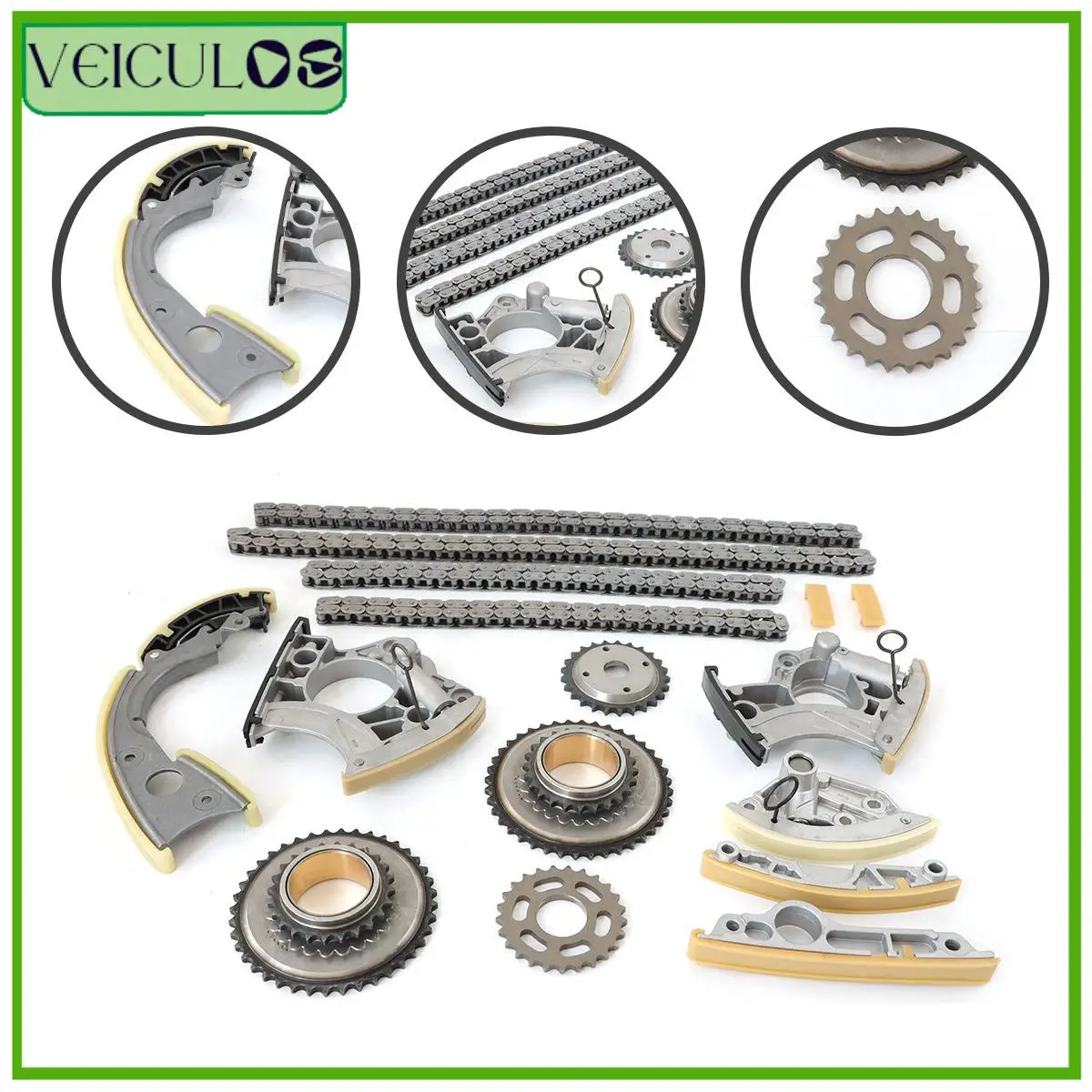 1Set Timing Chain Kit For AUDI Q5 A6 3.2 3.0 V6 A8 S8 4.0 V8 CCAA CALA w/Gears Engine Car Accessories Parts Replacement