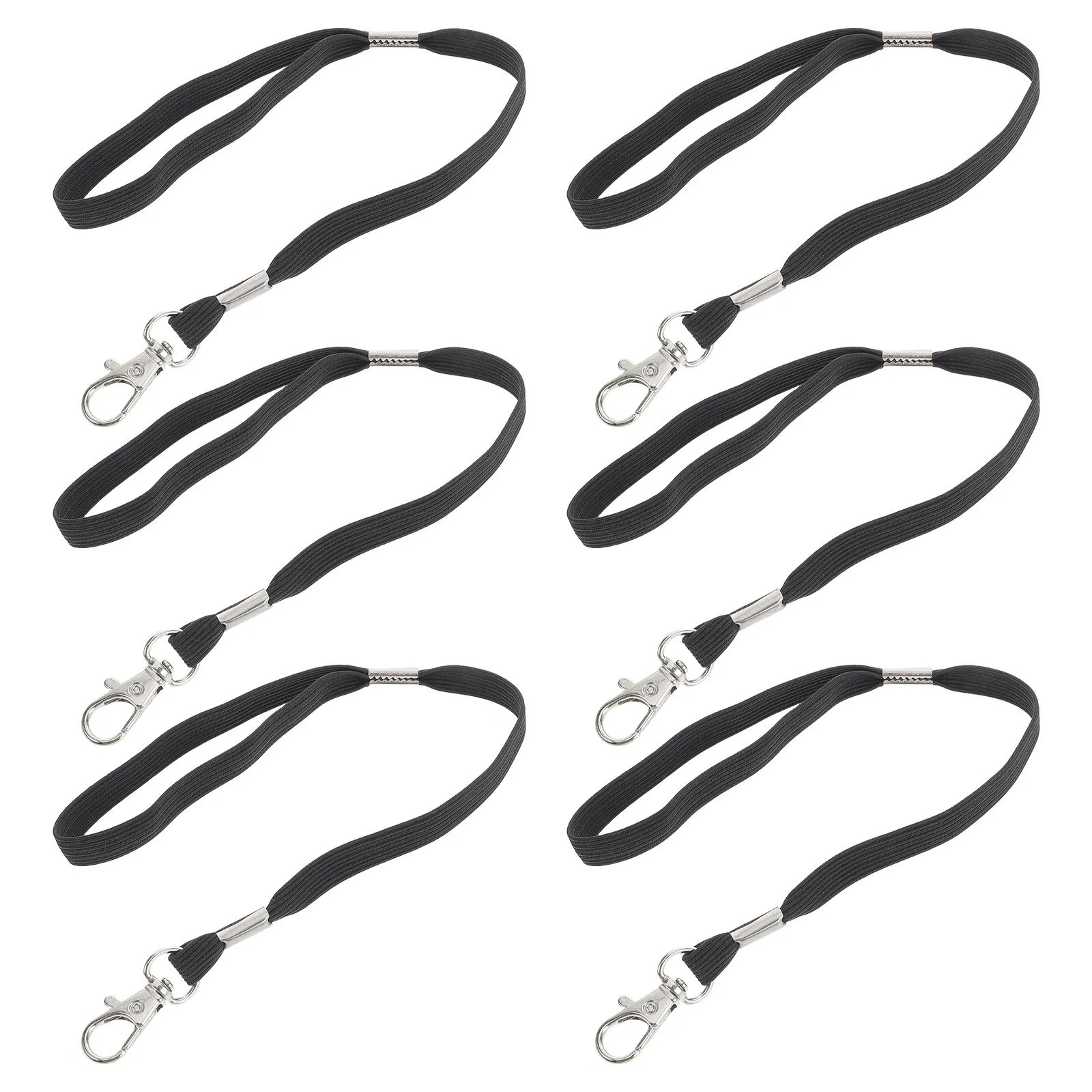 

6Pcs Elastic Wrist Leash for Ski Gloves Anti-Lost Strap Kids Glove Keeper Sport Safety Clip Winter Outdoor Snow Activities 27Cm