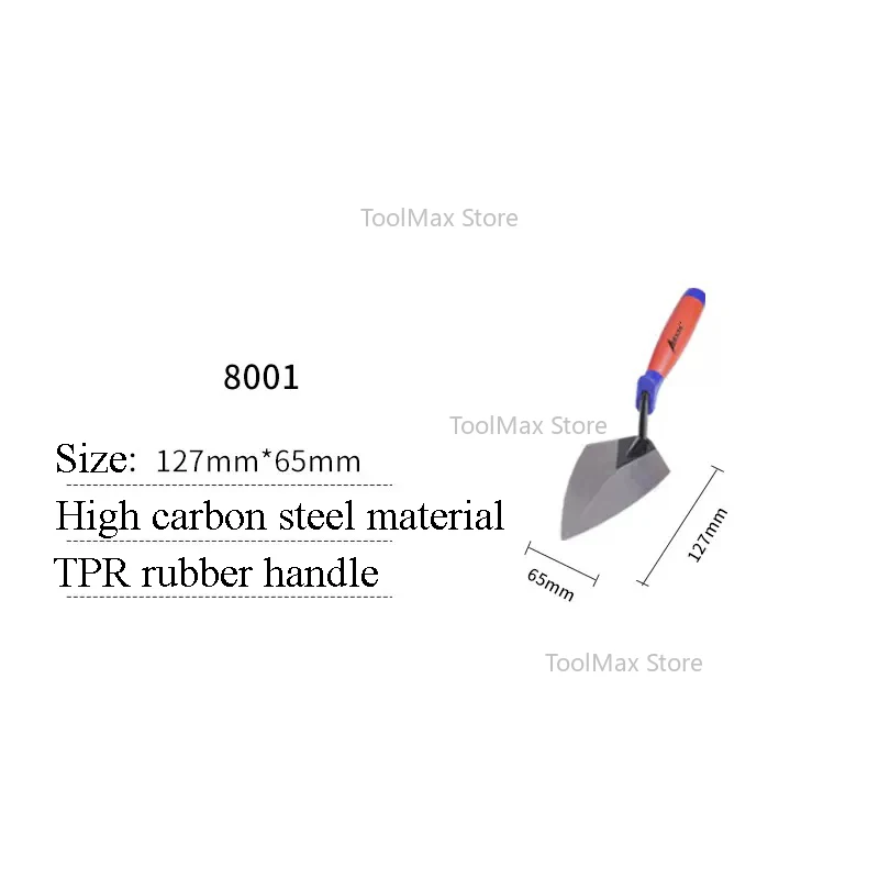 5/6/10/11/12 بوصة سكينة معجون الطوب مجرفة وضع الكربون شفرة فولاذية مشيرا الجص أداة الكربون الصلب