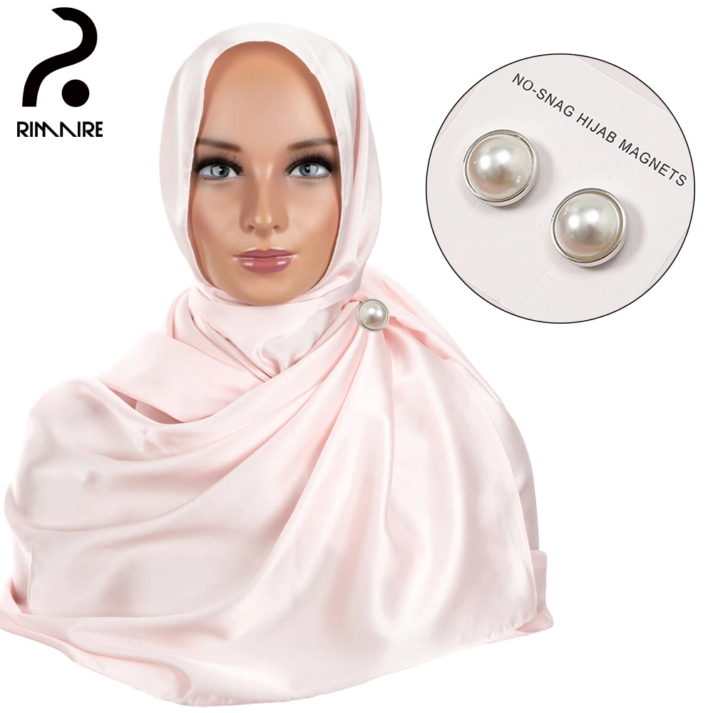 

RIMAIRE Islamic Hijab for Women High Quality Turban with No-snag Magnets Ladies Headscarf Shawl Headwraps Gift Daily Wholesale