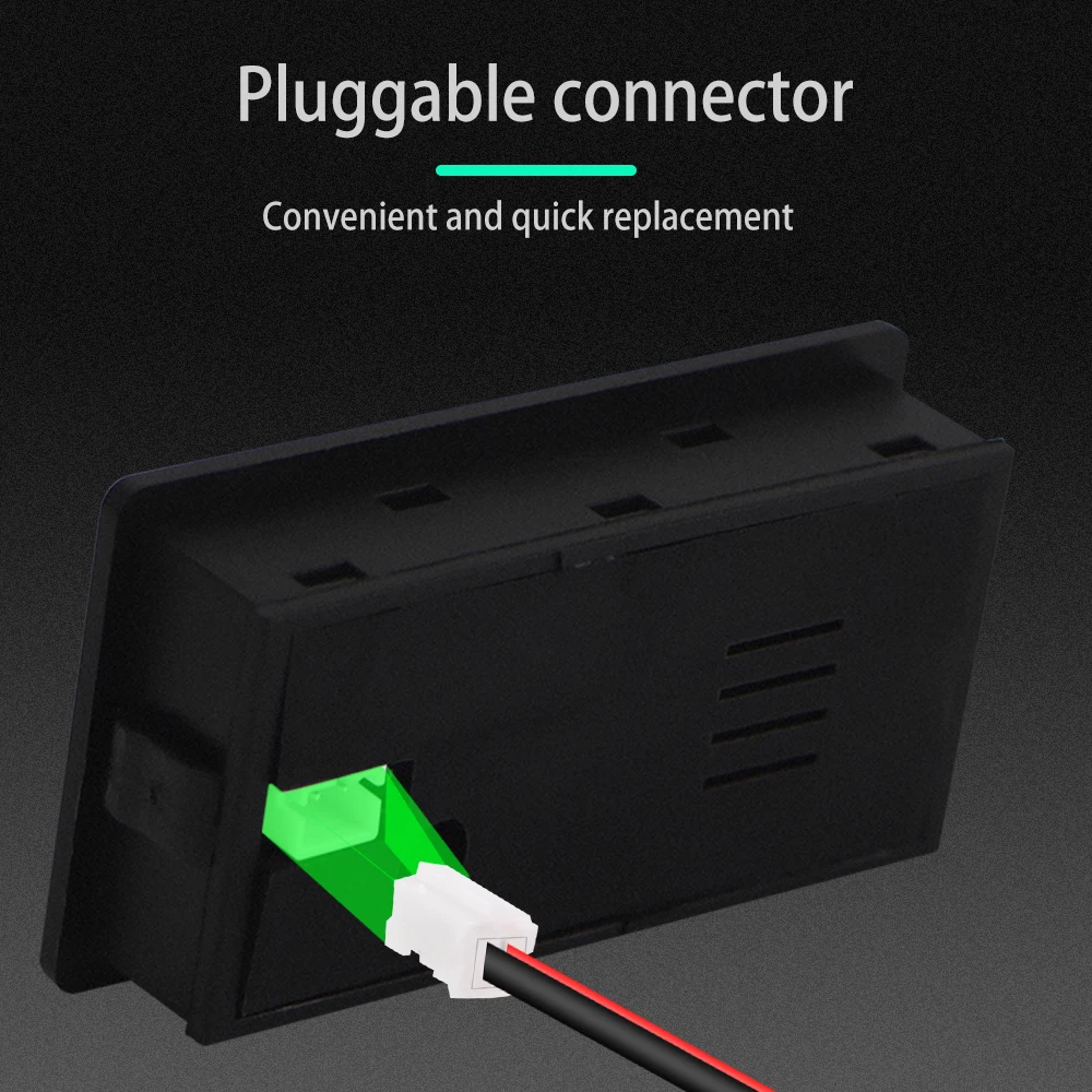 Battery Capacity Indicator DC 8V-100V LCD Acid Lithium LiFePO4 Car Motorcycle Digital Voltmeter Two-wire with Alarm Function