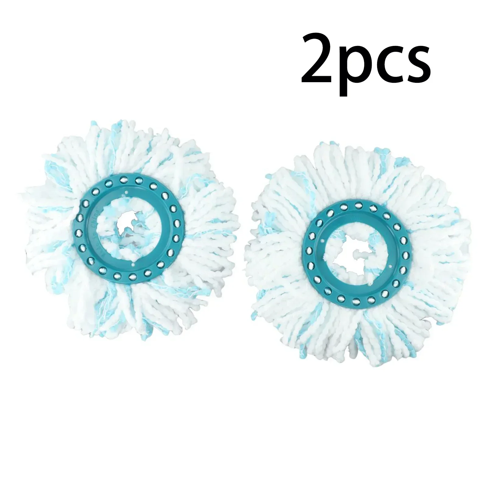 2-piece Mop Replacement Heads For The Leifheit. Cleaning Disc Mop Micro. 2-in-1 For All Types Of Floors 52115