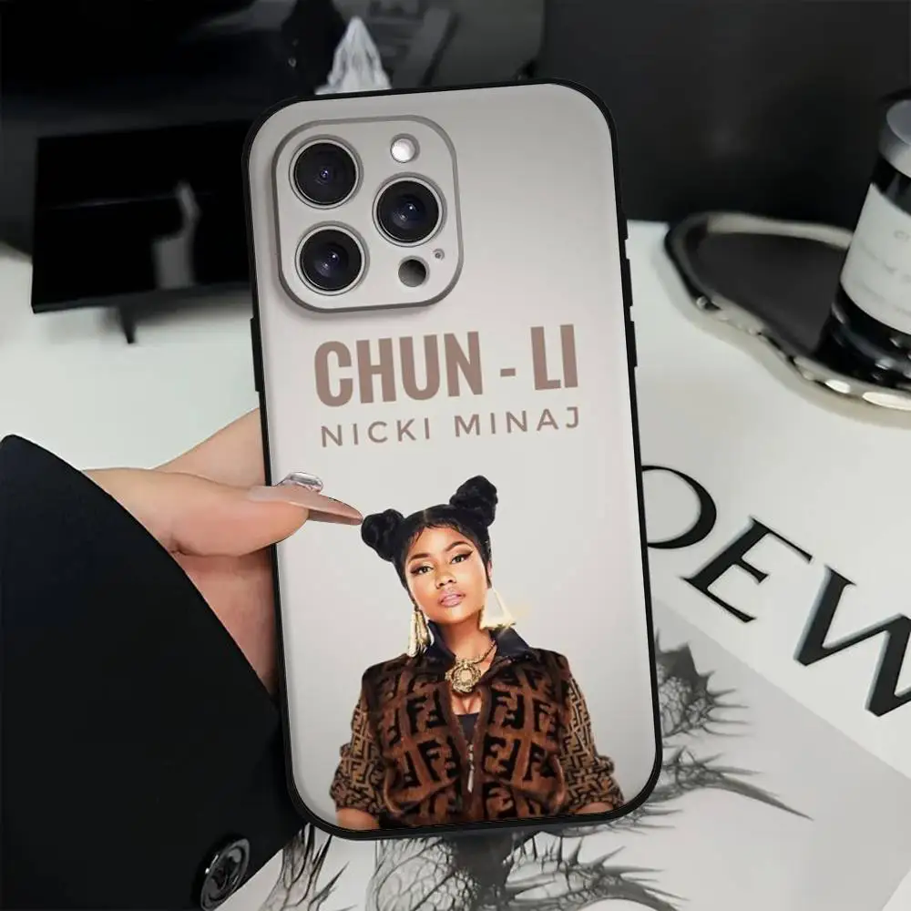 حافظة لهاتف آيفون 16 15 11 12 13 14 Pro Max 16 Plus 12 Mini 7 8 XR XS 15Pro MAX من Nicki Minaj Rapper Pink Friday 2