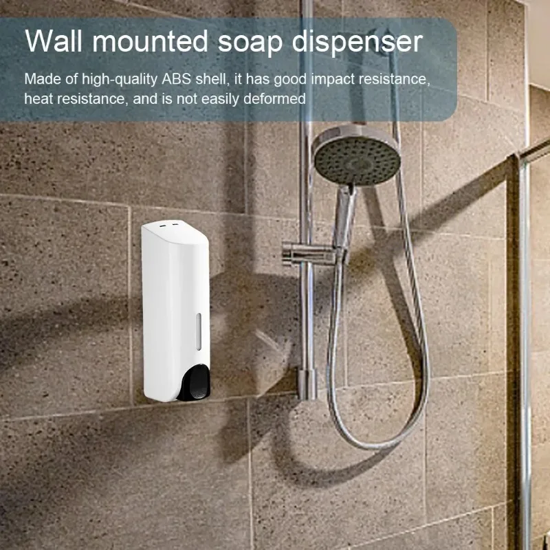 Dispenser di sapone liquido Dispenser di lozione gel doccia Montaggio a parete Shampoo Contenitore di gel doccia Versatile per gadget da bagno