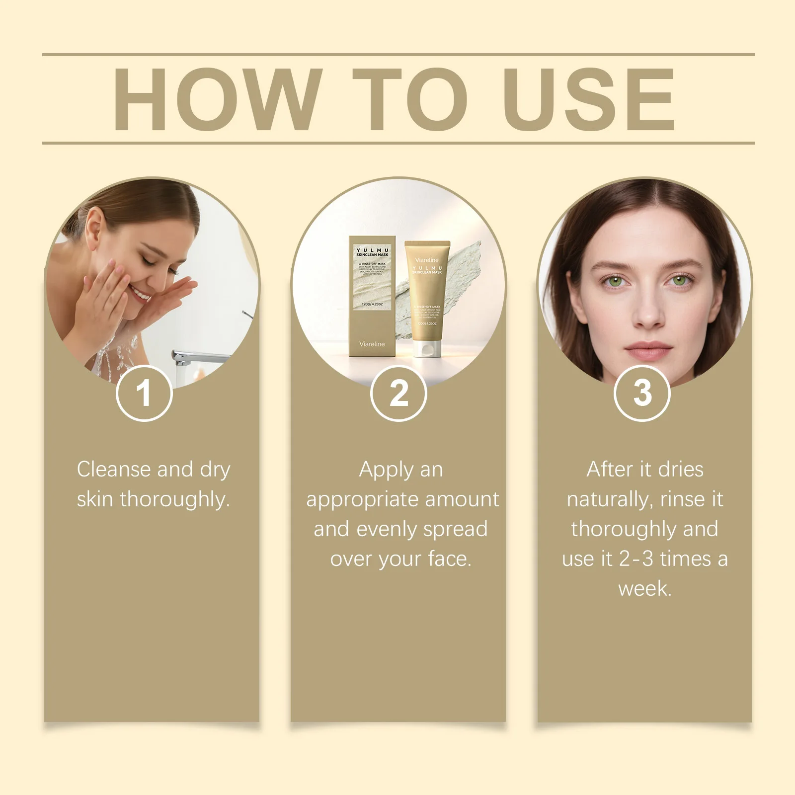 Deep Cleansing Mask Improve Oily Rough Smooth Fresh Removes Blackheads Fade Fine Lines Deep Moisturizing Brightening Facial Mask
