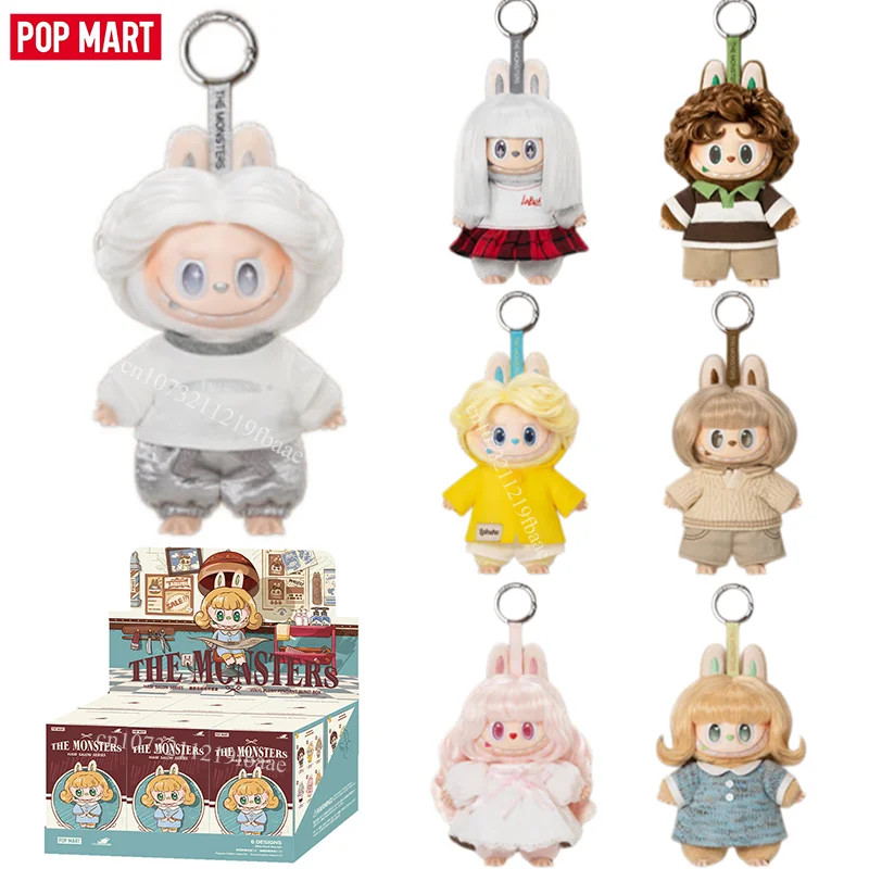 Genuine POP MART Labubu Hair Salon Series Blind Box V4 THE MONSTERS Toys Vinyl Plush Pendant Guess Bag Dolls Surprise Gift
