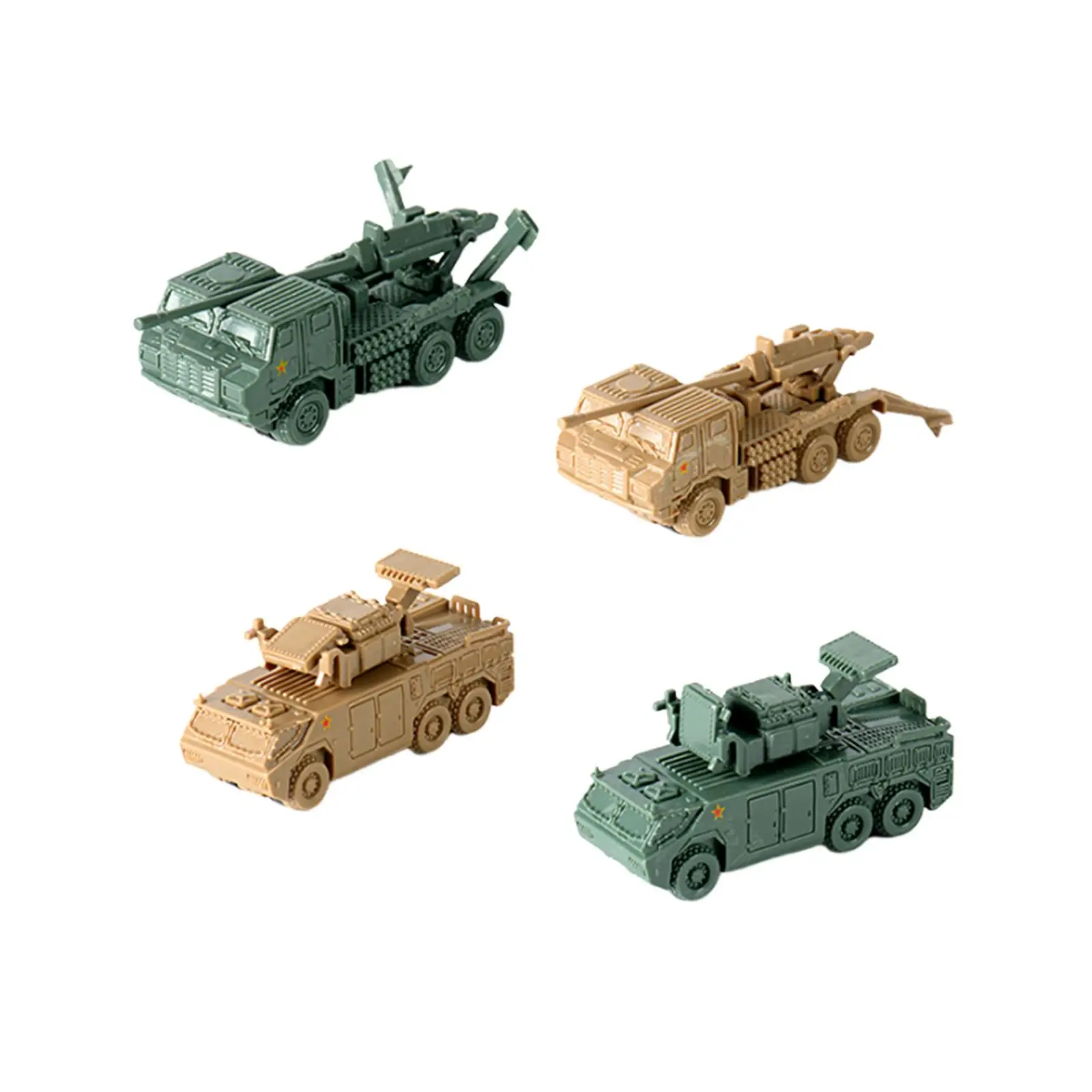 4 sztuki pojazdów rozpoznawczych w skali 1:144, miniaturowe czołgi dla dorosłych i chłopców