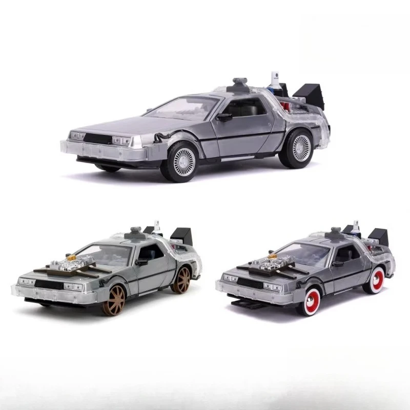 

Коллекционная модель автомобиля Jada из фильма «Назад в будущее», серия Time Racing Light Edition, масштаб 1:24, из сплава, игрушка-подарок
