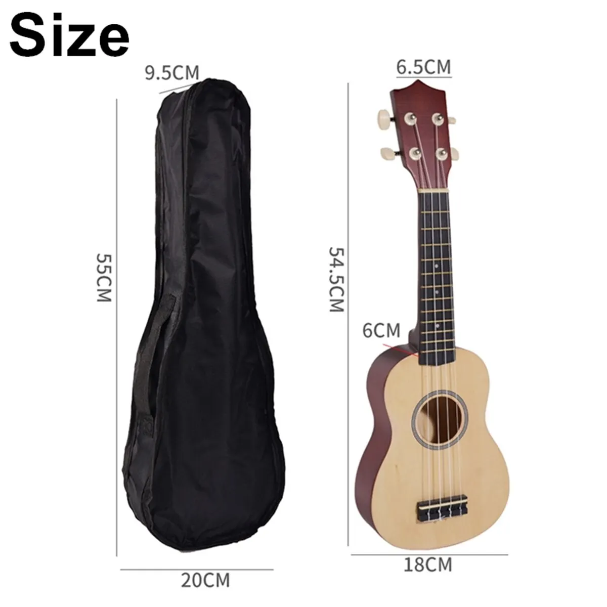 Miwayer Ukulele Soprano per principianti 21 pollici Hawaiian Starter Uke Guitar ukalee con Gig Bag sintonizzatore digitale Ukulele Capo