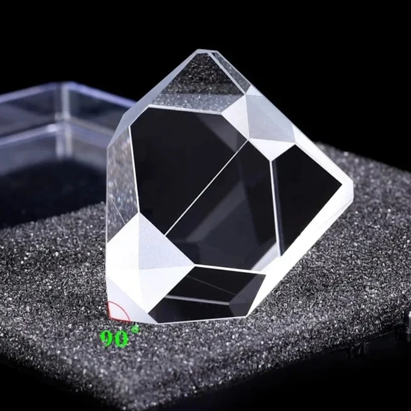 

1PC Right-Angle Roof Prism 33.5mm Rotating Image Prism Special K9 Material Suitable for Optical Light Path Projector Camera Lens
