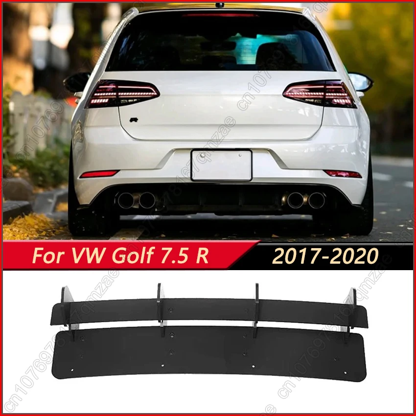 

Car Rear Bumper Diffuser Tail Apron Flaps Side Splitters For VW Volkswagen Golf 7.5 R 2017-2020 Rear Spoiler Lip