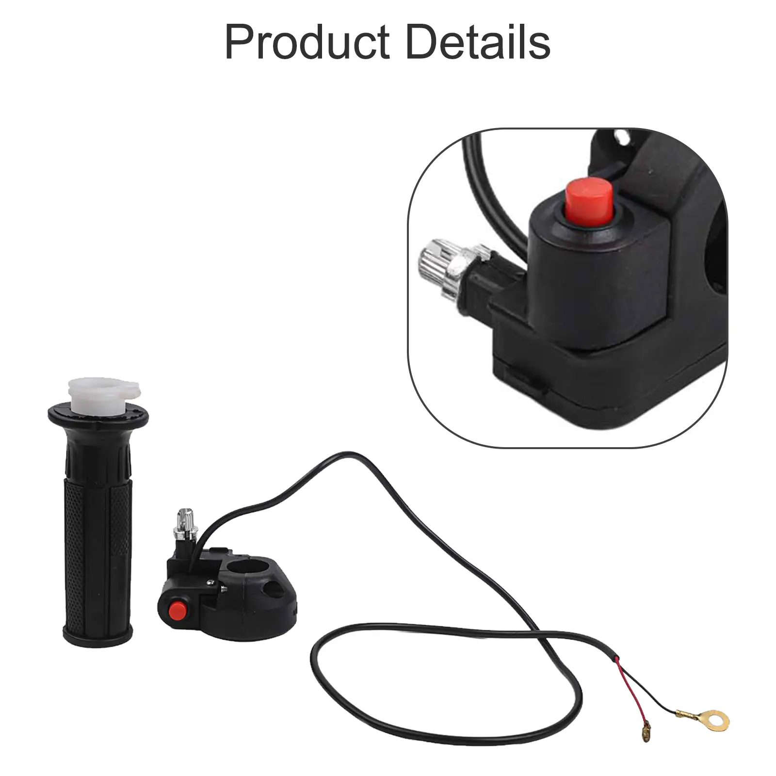 7/8in Throttle Grip and Stop Switch for 47cc 49cc For Mini For Motorcycle For ATV Quad Bike For Motor Installation