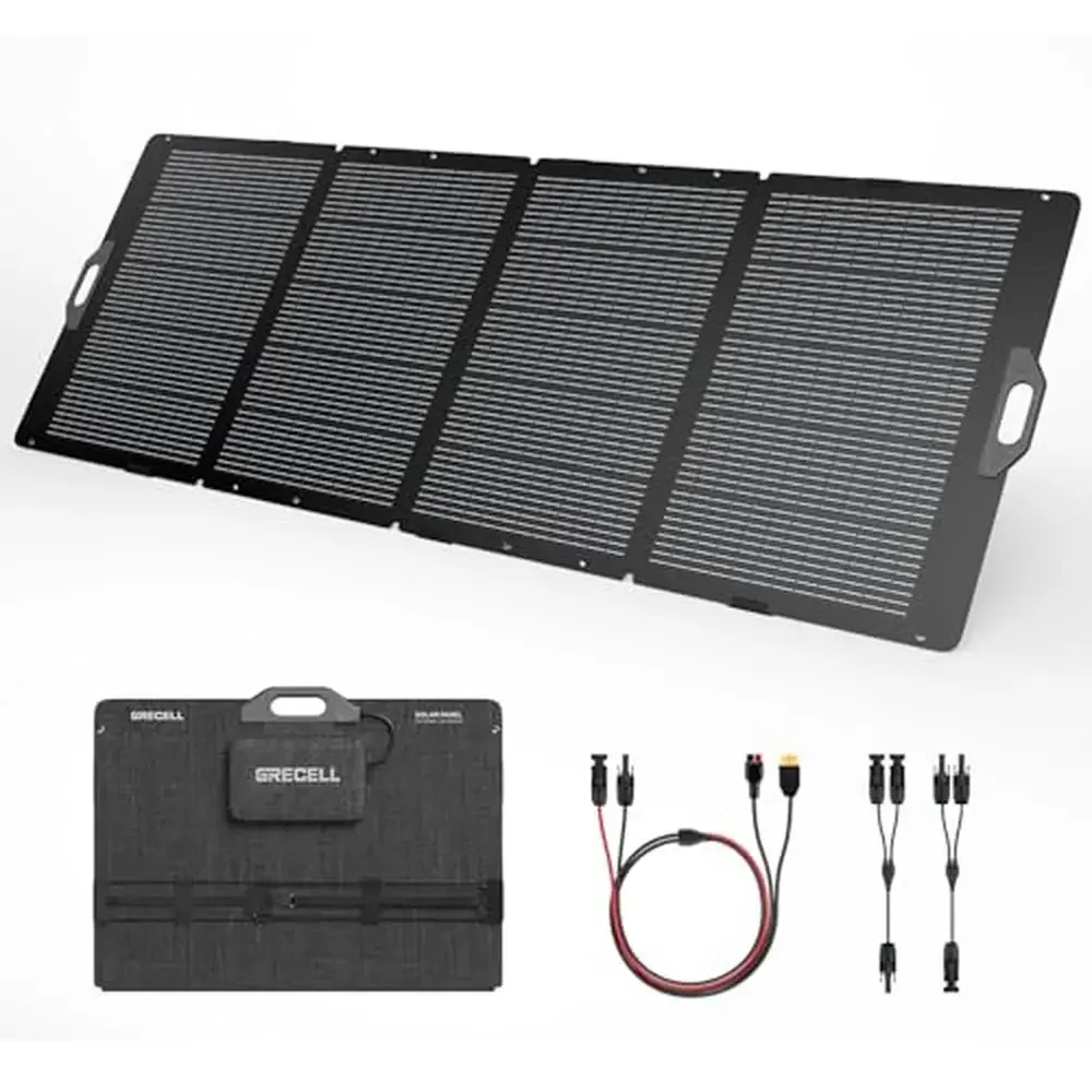 350W Foldable Solar Panel Power Station XT60 Anderson Output Monocrystalline Silicon Smart Chip Lightweight Portable IP65