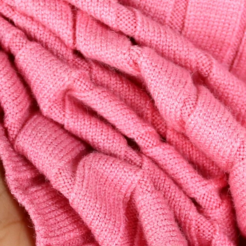 المرأة الخريف الشتاء فضفاضة محبوك طويلة Sve جولة Ne مخطط قاعدة طبقة سترة عارضة مريحة تنفس أعلى #4