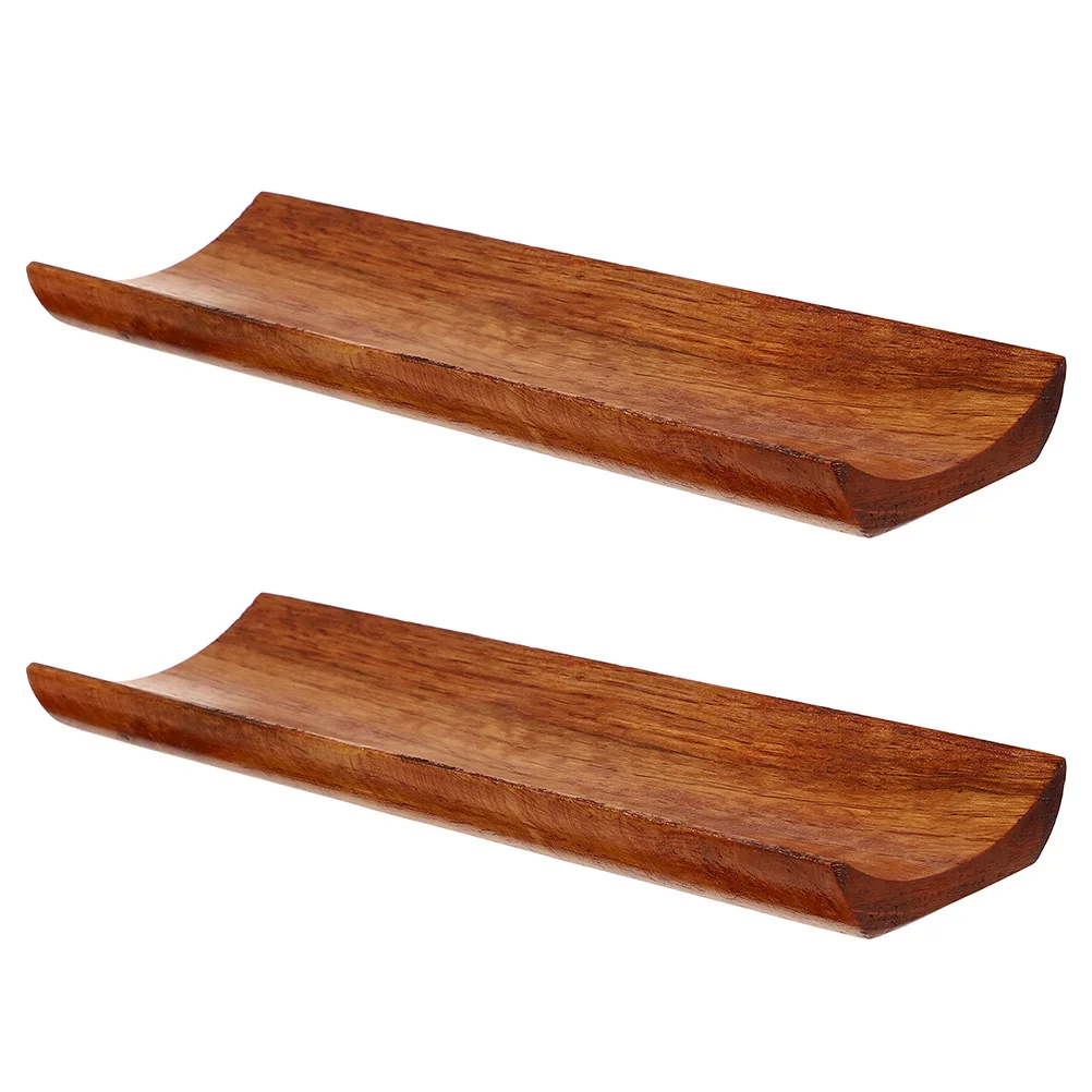 

2pcs Sushi Bench Tray Plate Serving Platter Dessert Restaurant Bar WearResistant MultiFunction Storage Household