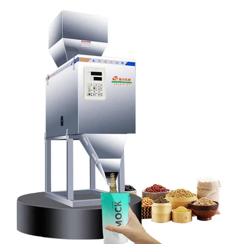 Food Automatic Weighing Racking Machine Medicinal Power Packing Machine Double Vibrator Hight-Quality desktop Filling Machine