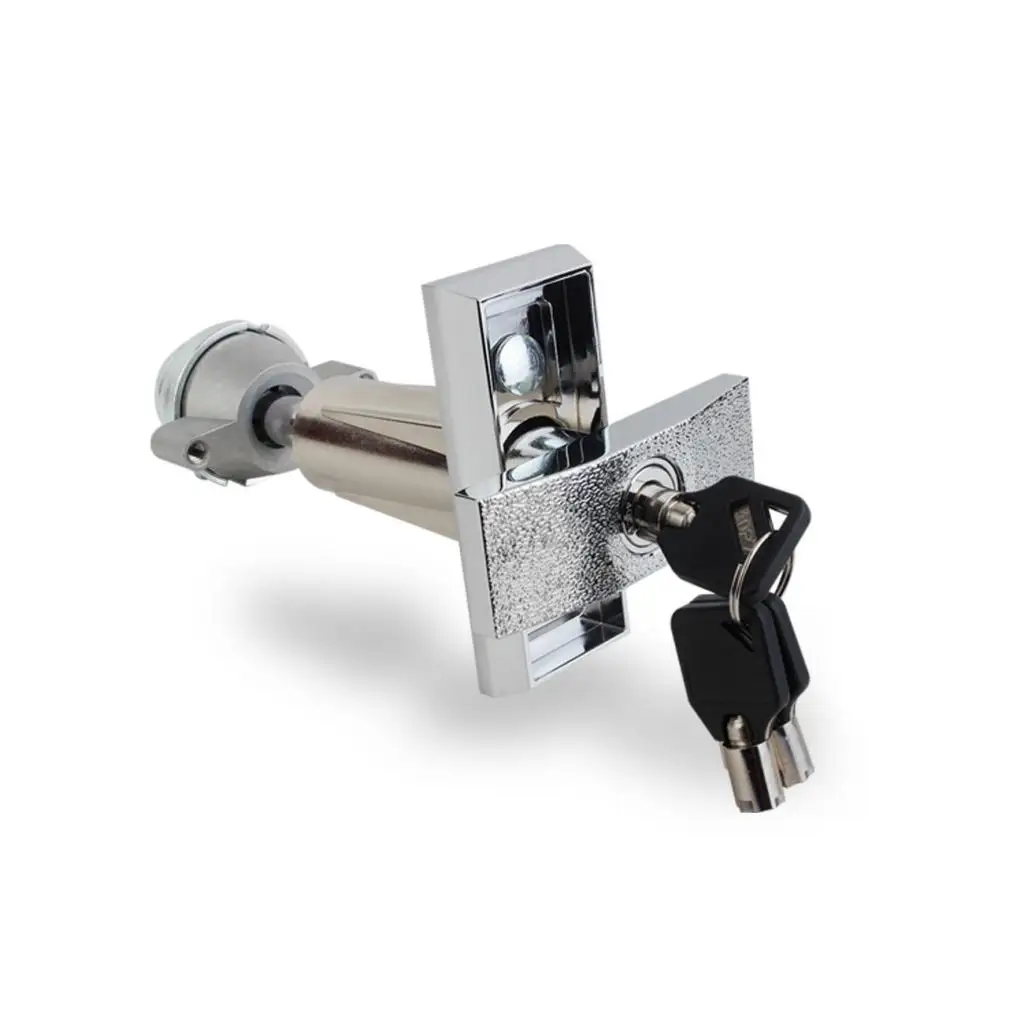 Secure Cabinet Lock Universal Plug Lock for Snack Coffee Machines with Three Piece Key Set Zinc Alloy